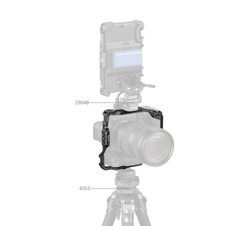 SmallRig 6114 - klatka do aparatu Sony Alpha 7R V / 7 IV / 7S III / 1 / 7R IV / 7 V w połączeniu z gripem VG-C4EM - przykład użycia